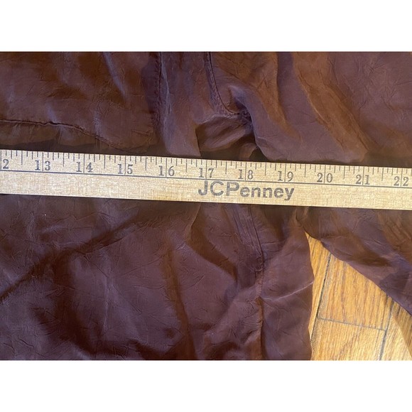 Click Top 100% Tencel Brown Button Shirt Women’s Medium - Picture 6 of 8